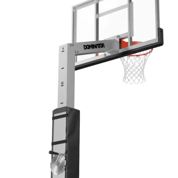 Dominator | 54" Glass Backboard Adjustable Hoop | 542-aa
