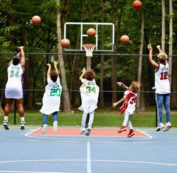 Dominator | 72" Glass Backboard Adjustable Hoop | 724-aa