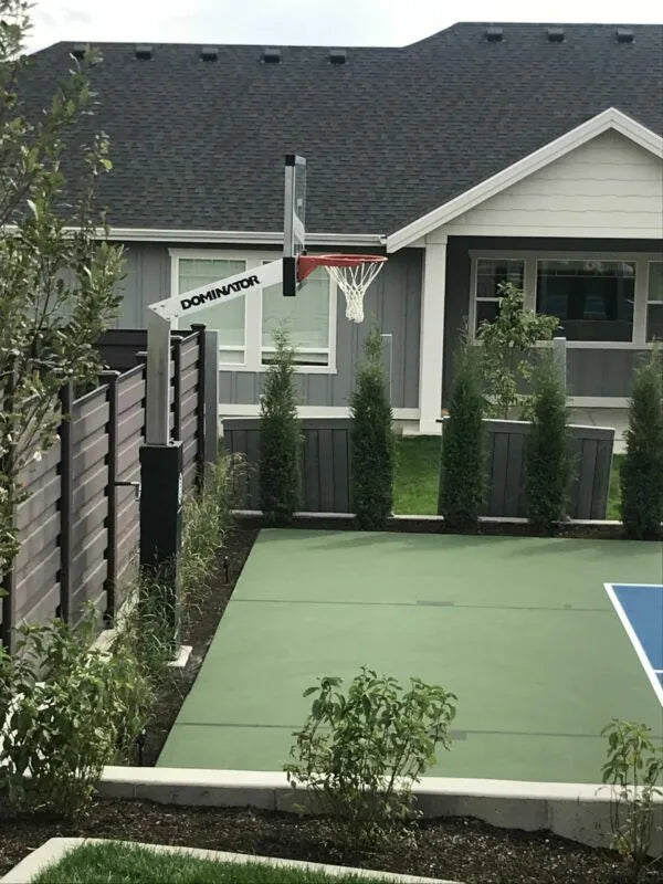 Dominator | 60" Glass Backboard Adjustable Hoop | 603-aa