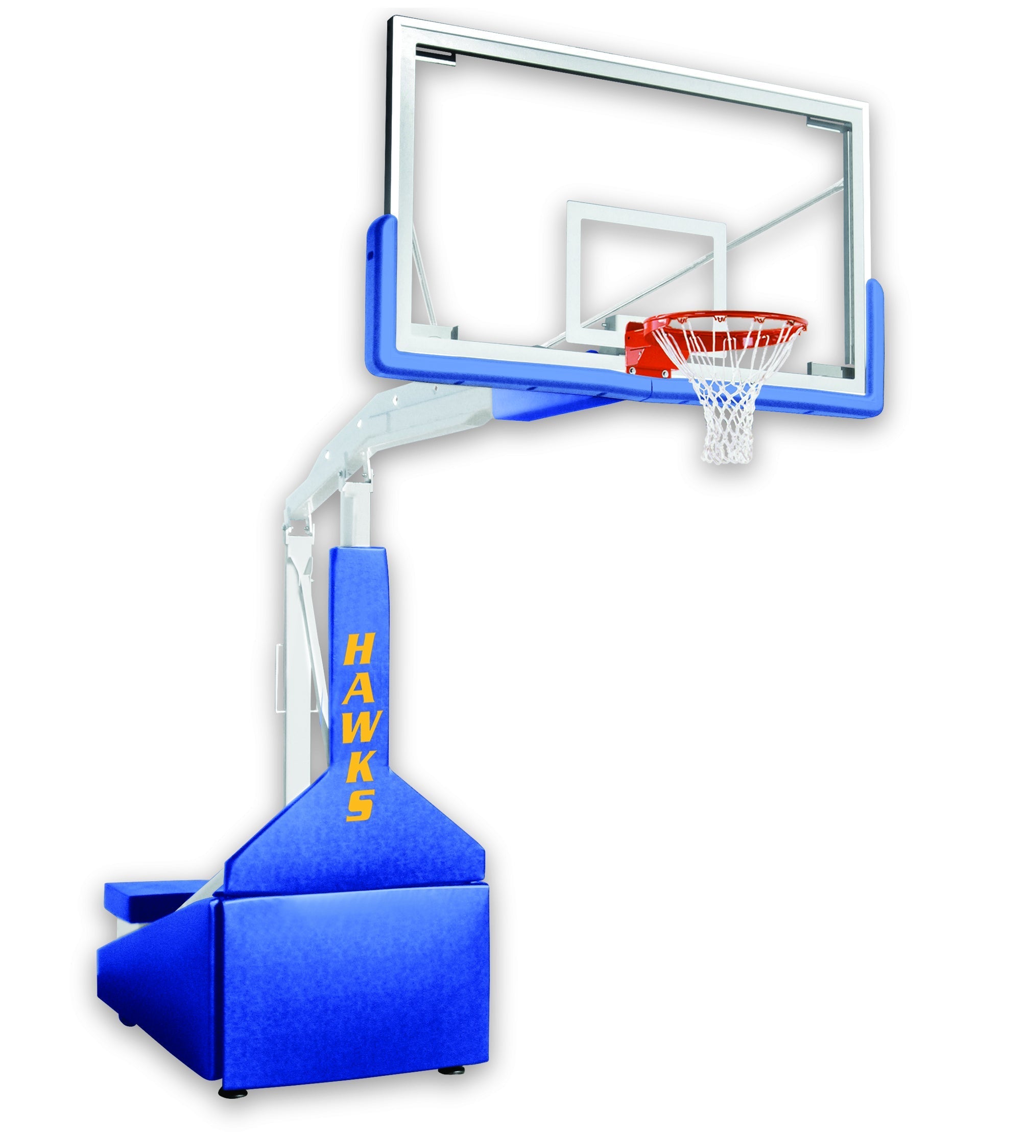 First Team Hurricane Portable Basketball Goal - 42"x72" Tempered Glass