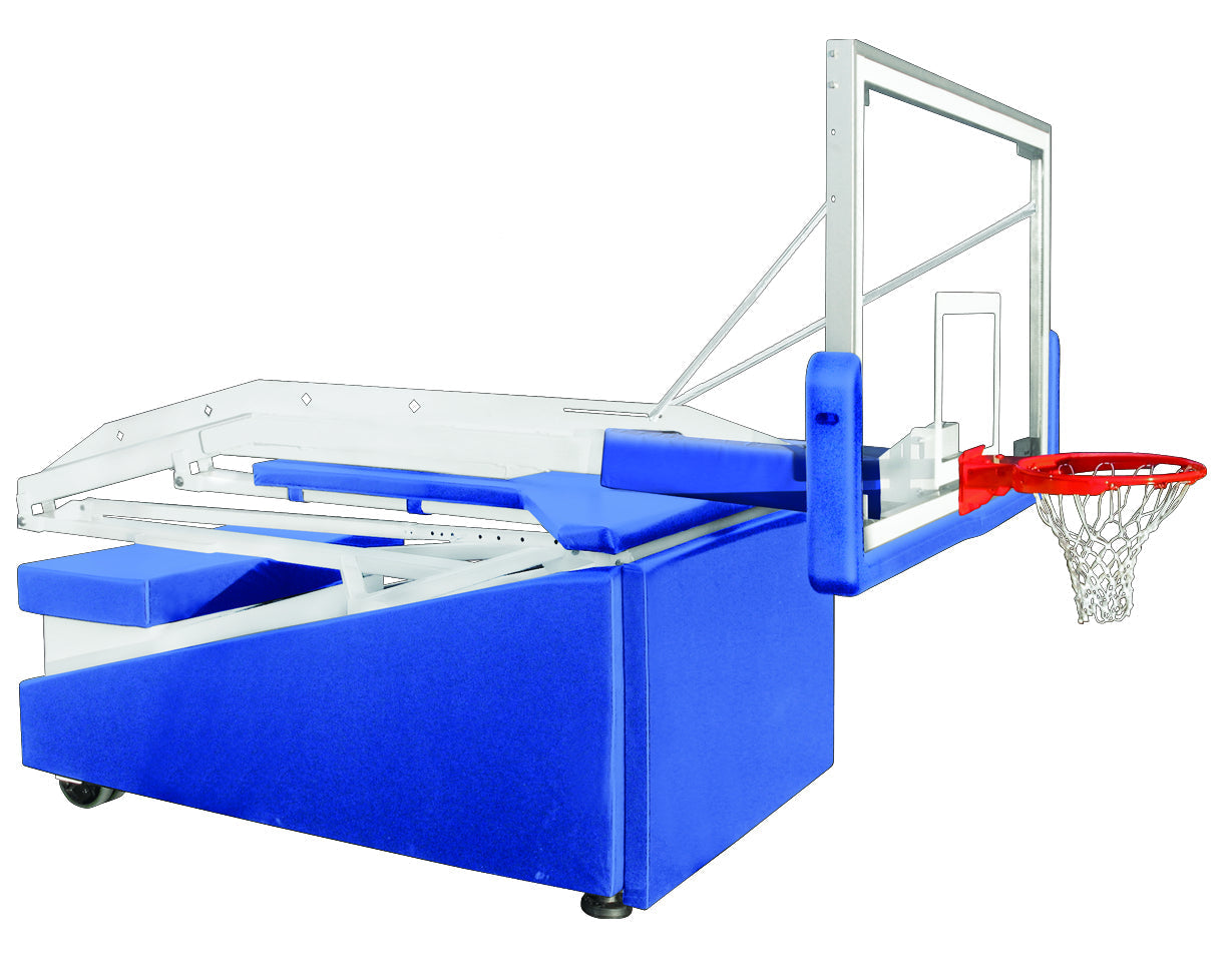 First Team Hurricane Portable Basketball Goal - 42"x72" Tempered Glass