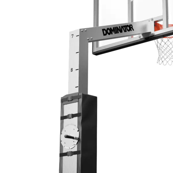 Dominator | 72" Glass Backboard Adjustable Hoop | 724-aa