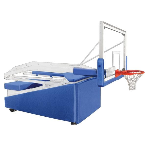 First Team Hurricane Portable Basketball Goal - 42"x72" Tempered Glass