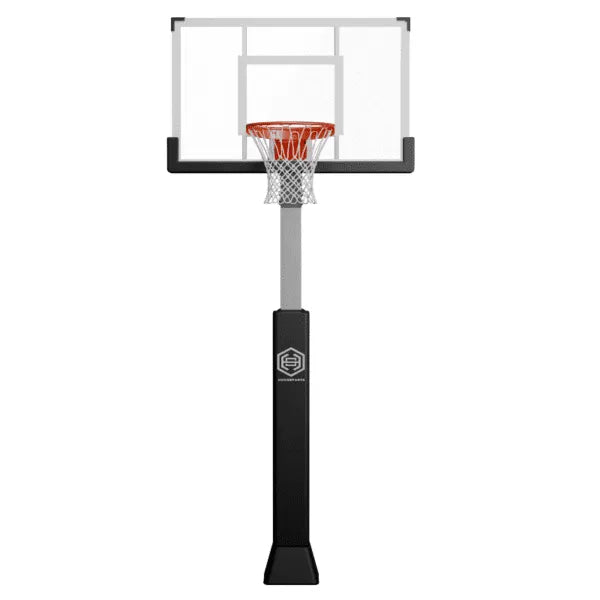 Dominator | 54" Glass Backboard Adjustable Hoop | 542-aa
