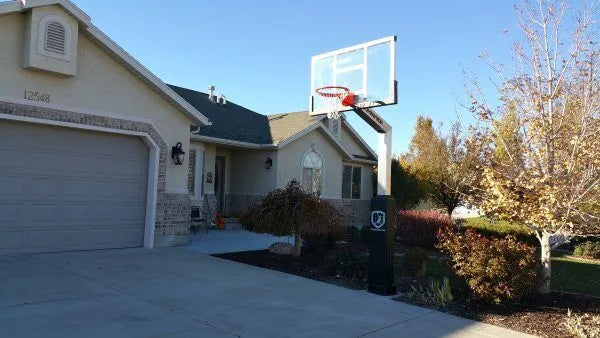Dominator | 60" Glass Backboard Adjustable Hoop | 603-aa