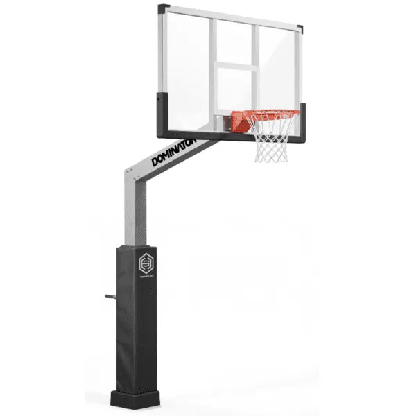 Dominator | 72" Glass Backboard Adjustable Hoop | 724-aa