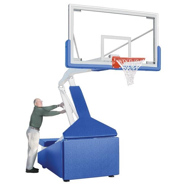 First Team Hurricane Portable Basketball Goal - 42"x72" Tempered Glass