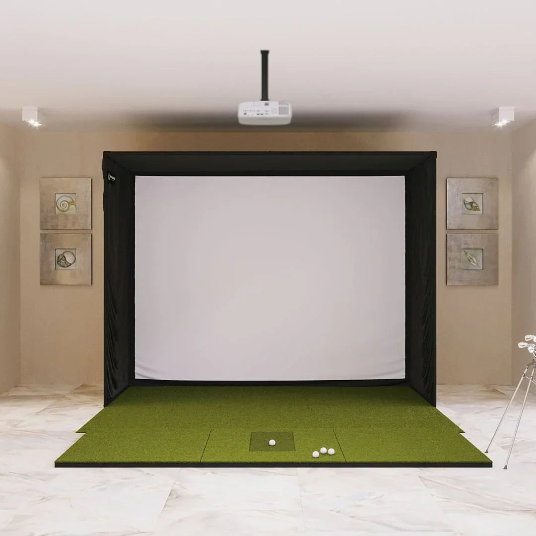 SIG Golf Simulator Studio w/ 4 x 10 Mat - Complete Package